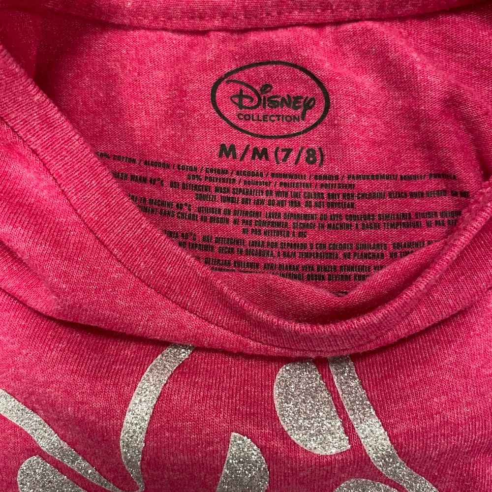 Minnie Mouse Girls Tee Pink Size 7/8 Medium Disney - Picture 3 of 3